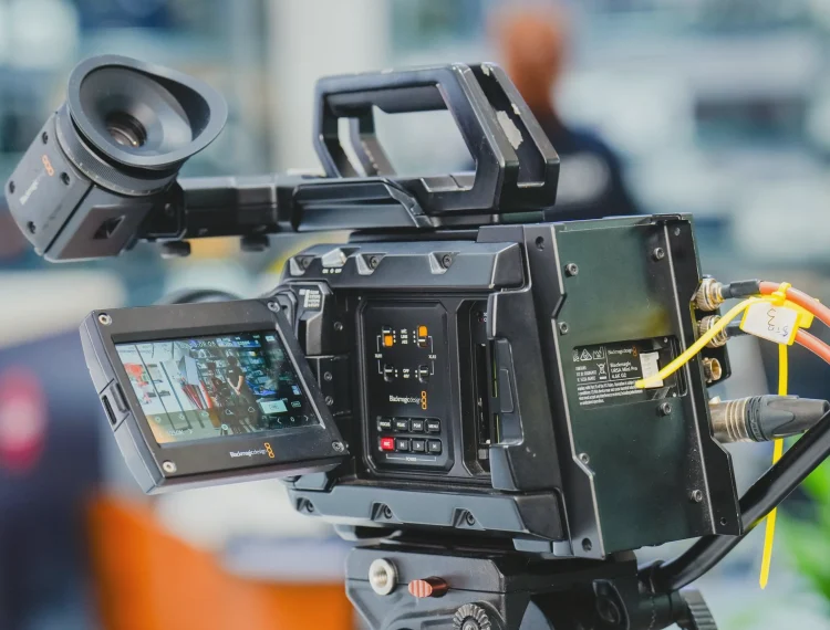 Camera framing practice for interviews